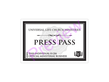 Press Placard for Vehicles