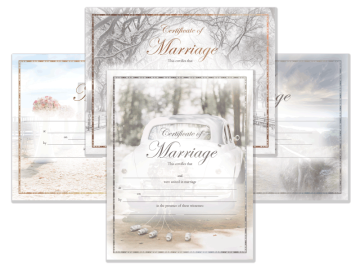 Themed Marriage Certificate