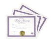 Certificate of Newborn Naming 3 Certificates
