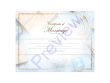 Themed Marriage Certificate