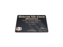 Related product: Credential of Ministry Card