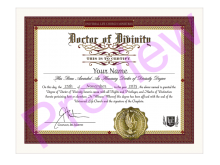 Related product: Honorary Dr Divinity Degree