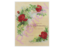Related product: Vintage Rose Marriage Certificate